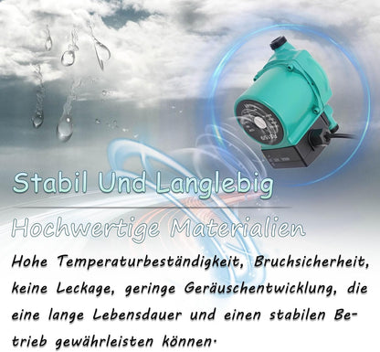 Umwälzpumpe | RS15/9 Heizungspumpe, 125W Zirkulationspumpe Warmwasser