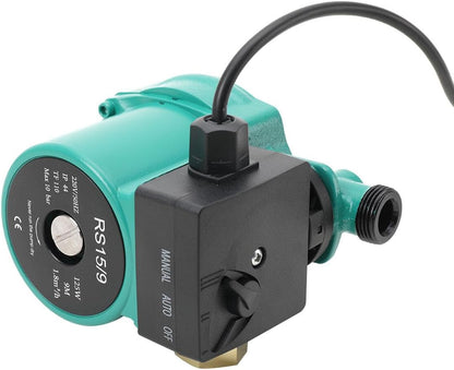 Umwälzpumpe | RS15/9 Heizungspumpe, 125W Zirkulationspumpe Warmwasser