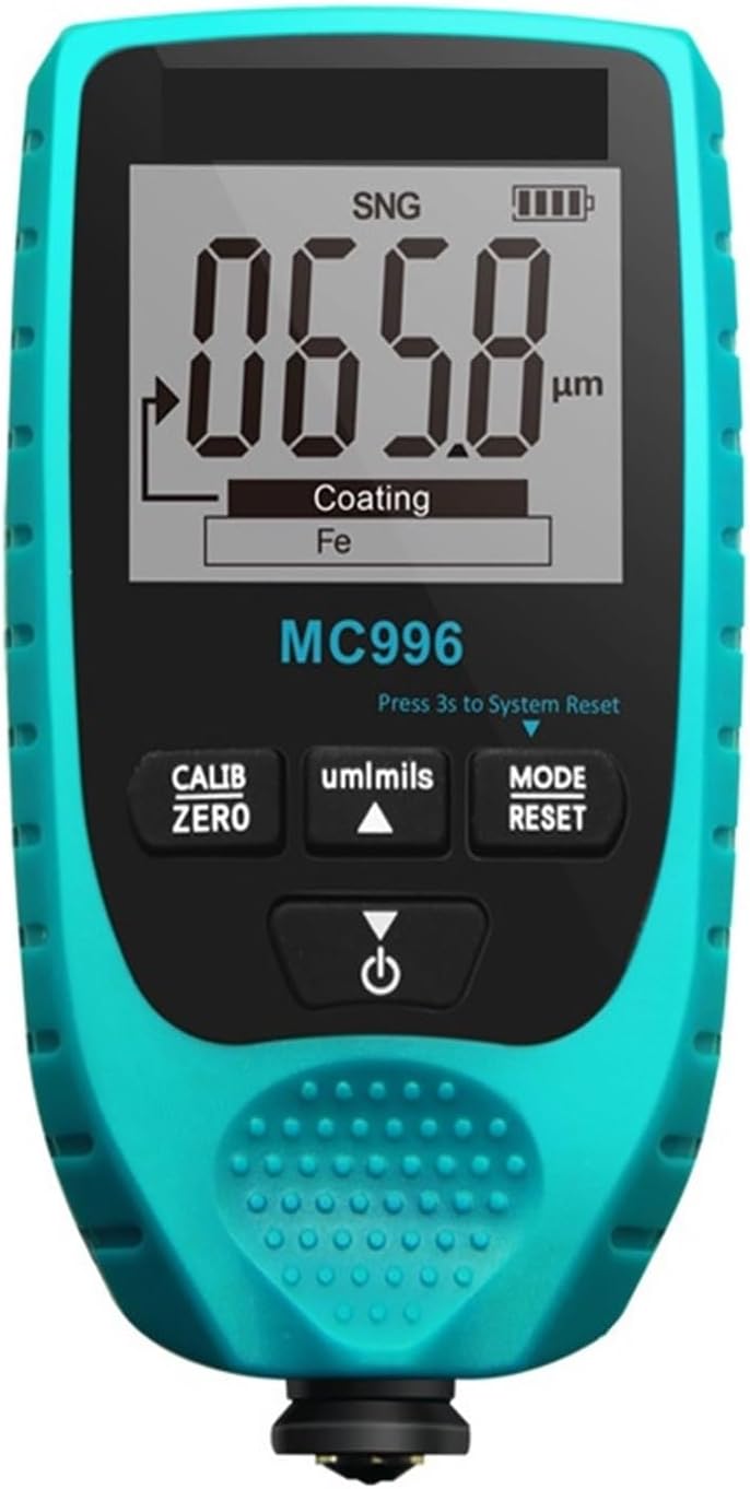 Mileseey MC996 Digitale Schichtdickenmessgeräte Digitale Beschichtung Dicke Gauge Auto Lack Detektor Farbe Dicke Meter Auto Tester Beschichtung Dicke Gauge for Auto Leicht ablesbares Display(MC996)