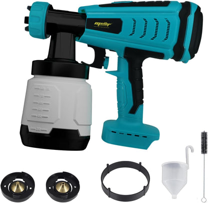 Mellif Akku Farbsprühsystem für Makita Akku 18V,(Ohne Akku) Förderleistung 1000 ml/min, 800 ml Behälter, mit 3 Düsen