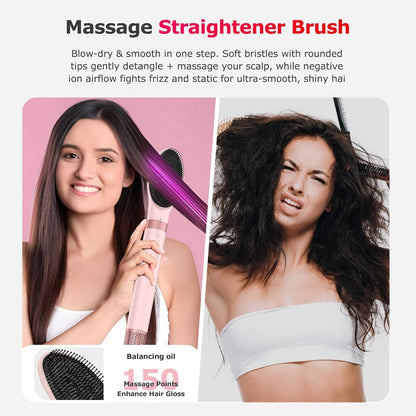 MESCOMB 6-in-1 Airstyler, Hairstyler mit Auto-Wrap Lockenstab & Föhnbürste 110.000 U/min Ionen