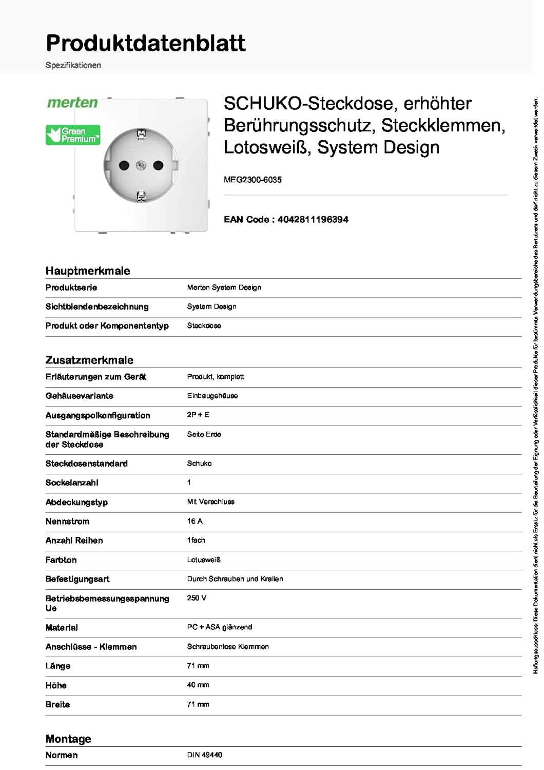 5 X Schneider Electric Merten ‎MEG2300-6035 SCHUKO plug dose (5 pièces)