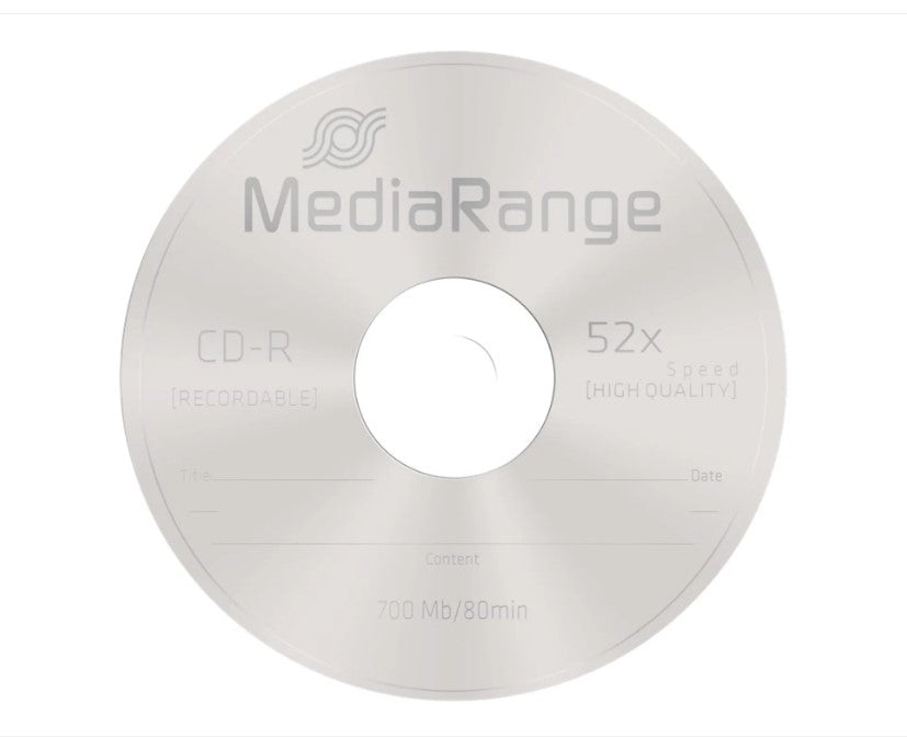 MEDIARANGE MR204 - CD-R - 700 Mo - 100 pièces - 80 min - 52x - Tortenschachtel