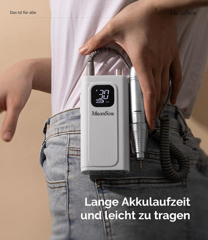 MelodySusie SC300F Professioneller Aufsteckbarer Nagelfräser,30000 U/min, mit LCD-Display,
