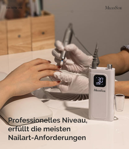 MelodySusie SC300F Professioneller Aufsteckbarer Nagelfräser,30000 U/min, mit LCD-Display,