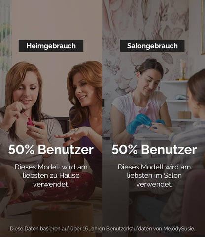 MelodySusie SC300F Professioneller Aufsteckbarer Nagelfräser,30000 U/min, mit LCD-Display,