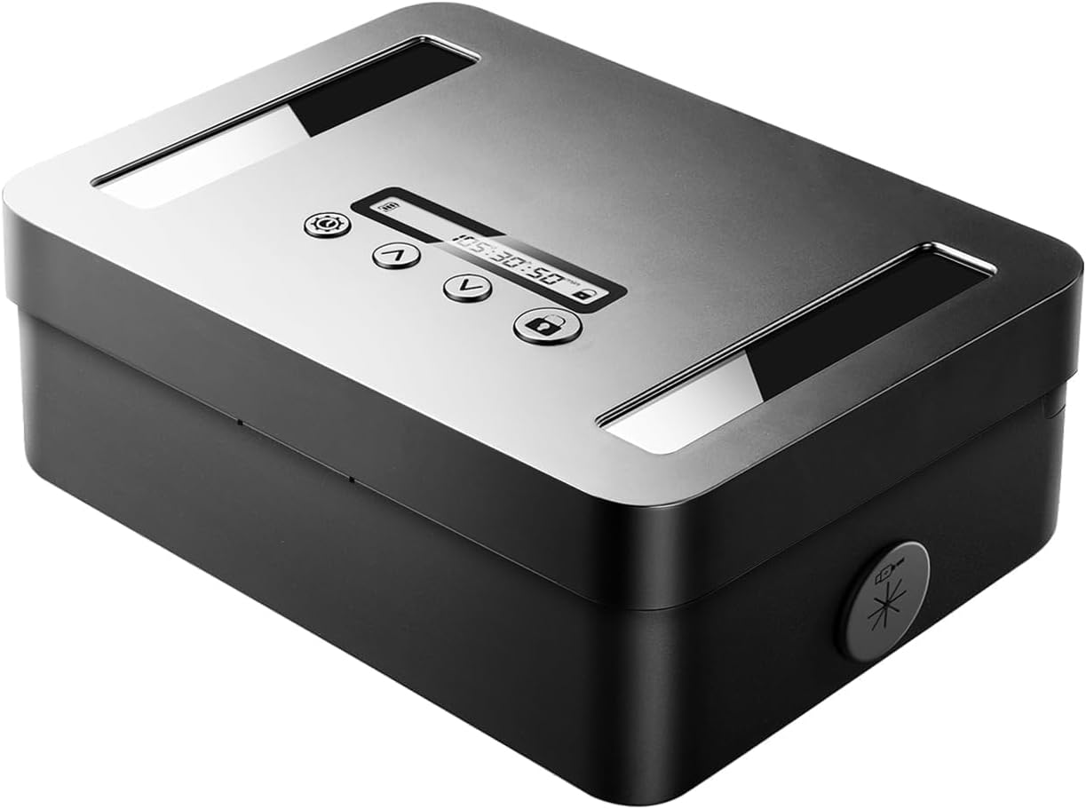 Metall-Zeitschlossbox, Telefonschlossbox mit Timer-Safe Behälter,elektronisches