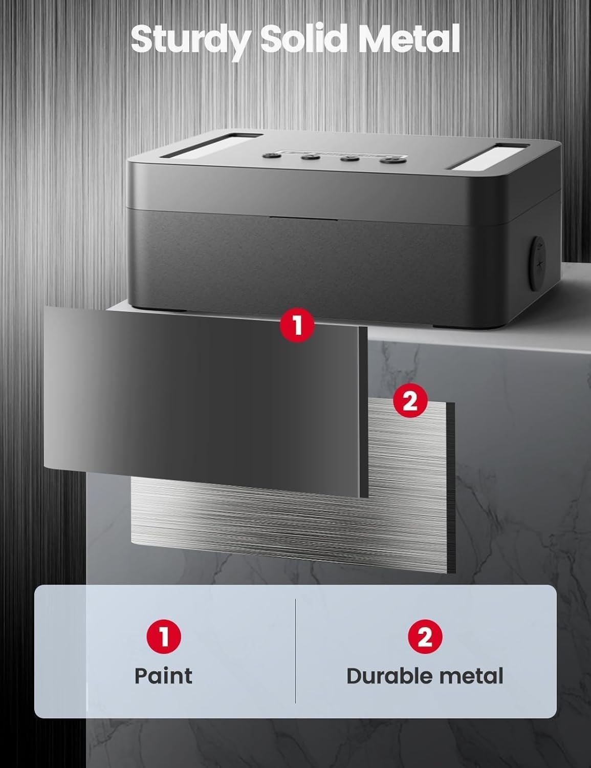 Metall-Zeitschlossbox, Telefonschlossbox mit Timer-Safe Behälter,elektronisches