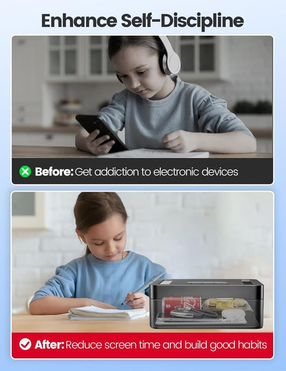 Metall-Zeitschlossbox, Telefonschlossbox mit Timer-Safe Behälter,elektronisches