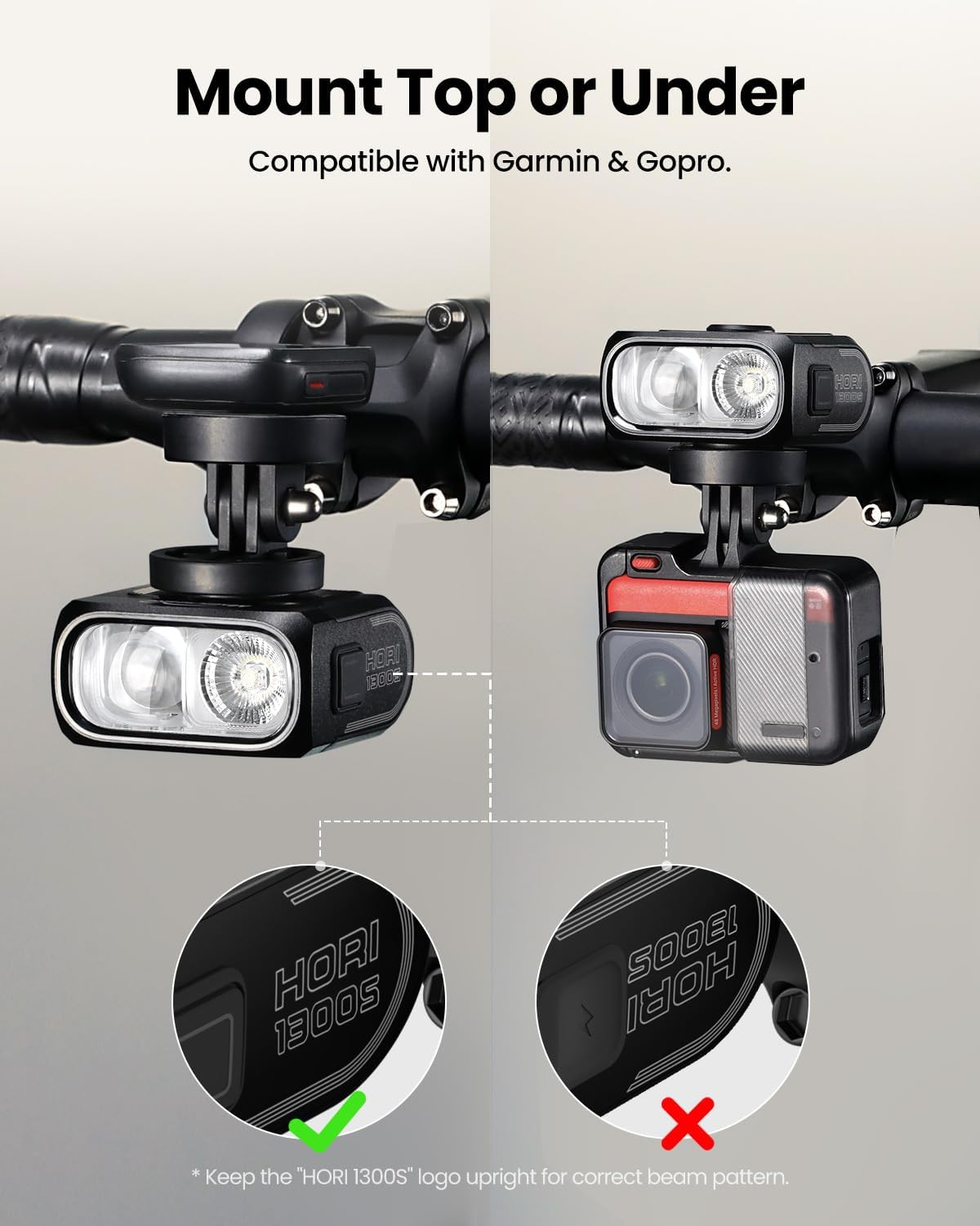 Magicshine Hori 1300S Fahrradlampe – Schwarz