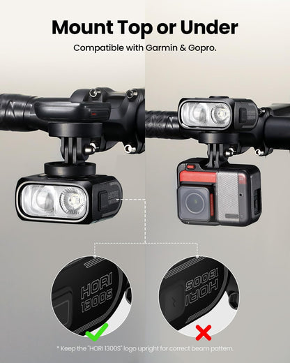 Magicshine Hori 1300S Fahrradlampe – Schwarz