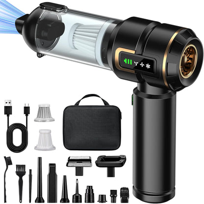 Micisty Handstaubsauger Akku 4-in-1 mit LCD Display, Auto Staubsauger Stark 28000PA