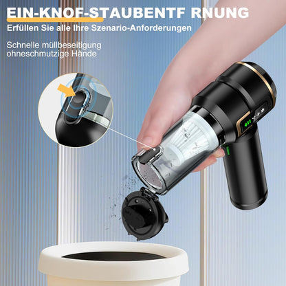 Micisty Handstaubsauger Akku 4-in-1 mit LCD Display, Auto Staubsauger Stark 28000PA