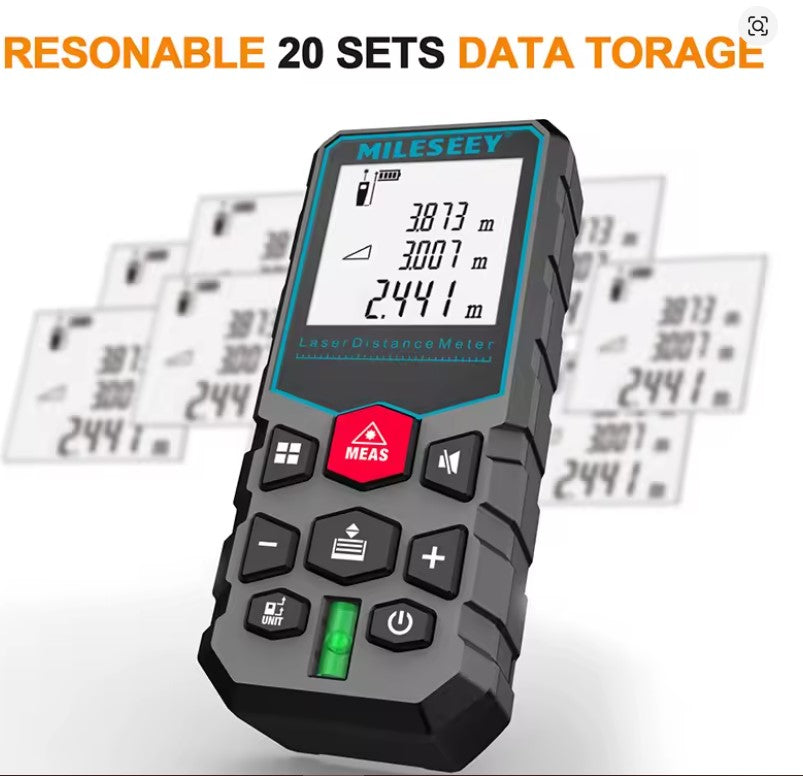 MILESEEY X5 Laser-Maßband, 80 m, Laser-Entfernungsmesser