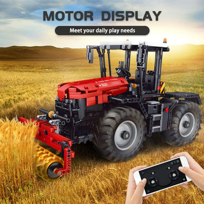 Mould King 17020 Technik 4 in 1 Ferngesteuerter Traktor Klemmbausteine Mähdrescher