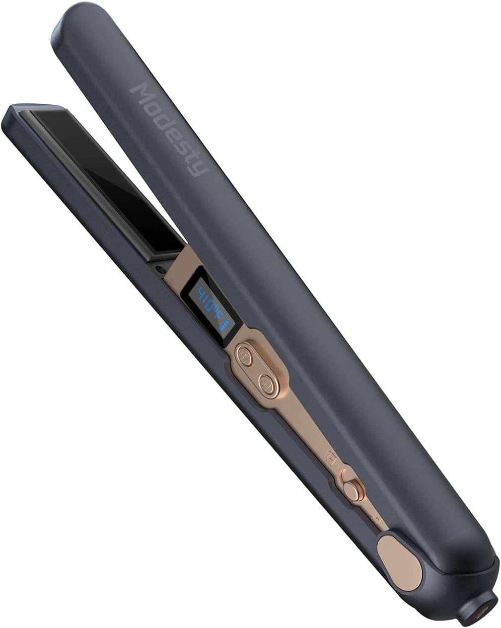 MODESTY 2-in-1 Kabelloser Haarglätter und Lockenwickler mit 9600 mAh großem Akku, Verbrühschutz, 6-stufige