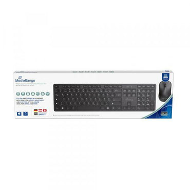 MediaRange Tastatur+Maus MROS107 Sans fil noir