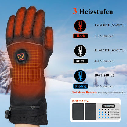 Minthouz Beheizbare Handschuhe, 5V 5000 mAh USB-C Wiederaufladbare