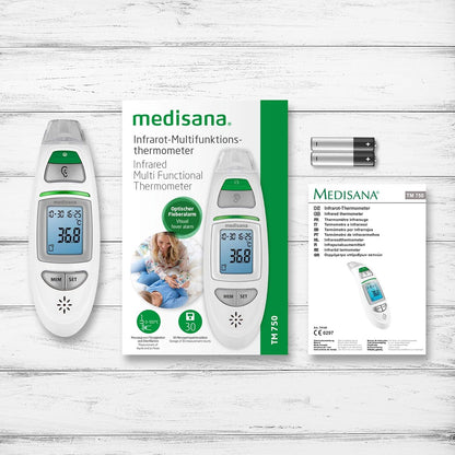 Medisana TM 750 Digitals Fieberthermometer Ohrthermometer Stirnthermometer 6in1