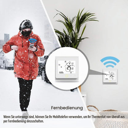 MOES Smart WLAN Raumthermostat 5A WiFi Temperaturregler, 2,4GHz APP/Alexa/Google