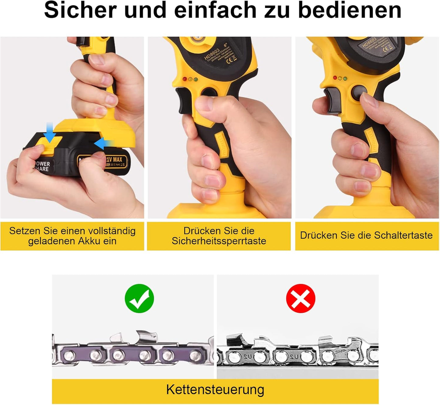 MOWIS Mini chargeurs avec batterie, câbles de 6 pouces, chargeurs manuels avec 2,0 Ah, 2 batteries pour le bricolage des outils de bricolage, des chargeurs et des sacs de transport