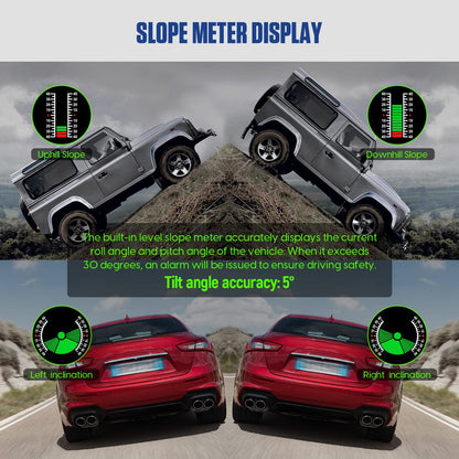 MRCARTOOL M50 Auto Neigungsmesser Kfz GPS Tacho Digital Auto HUD