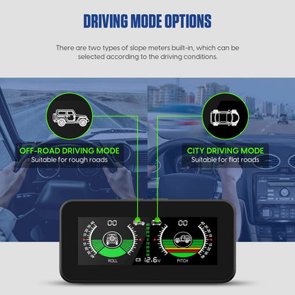 MRCARTOOL M50 Auto Neigungsmesser Kfz GPS Tacho Digital Auto HUD