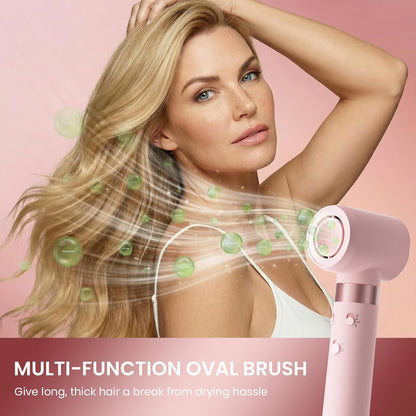 MESCOMB Warmluftbürste mit Dual-Voltage-Funktion, 5-in-1-Haarstyler mit automatischem Lockenaufsatz