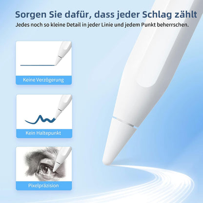 Metapen A14 iPad Stift, Magnetisches kabelloses Laden & Bluetooth-Shortcuts Handballenerkennung