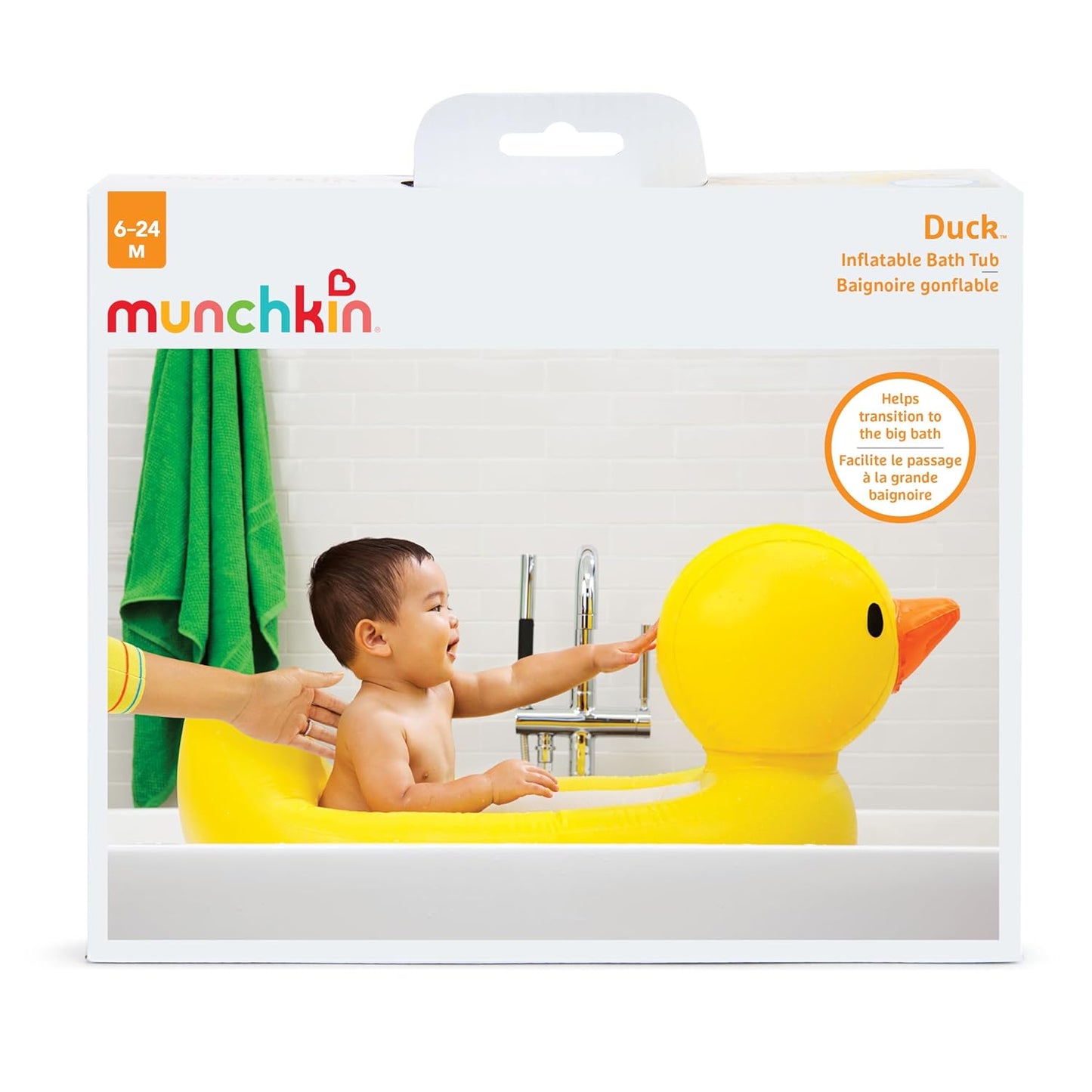 Munchkin White Hot aufblasbare Baby Bade Ente Tube