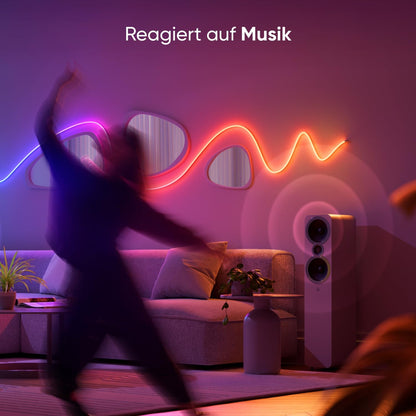 Nanoleaf Matter Neon Rope Streifen 5M, WLAN Biegsamer LED Strip,Sprachsteuerung