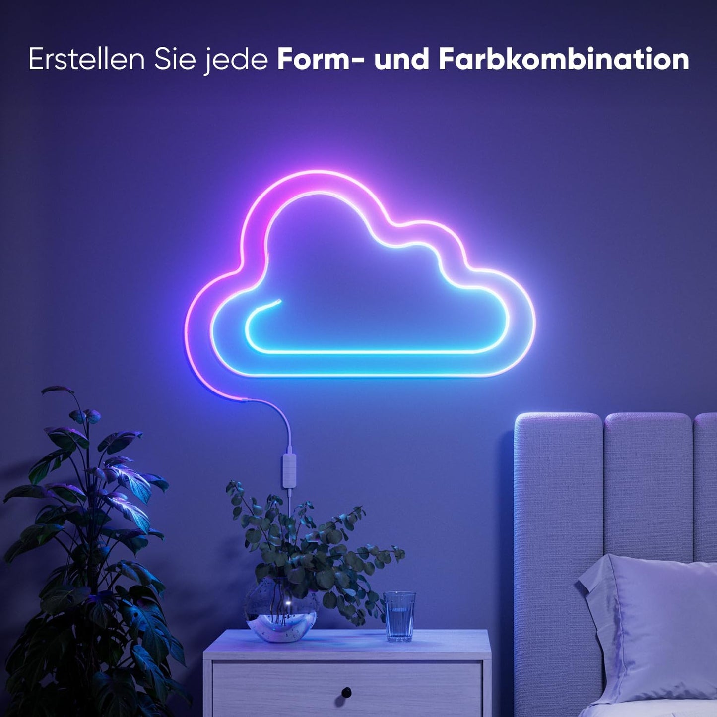 Nanoleaf Matter Neon Rope Streifen 5M, WLAN Biegsamer LED Strip,Sprachsteuerung