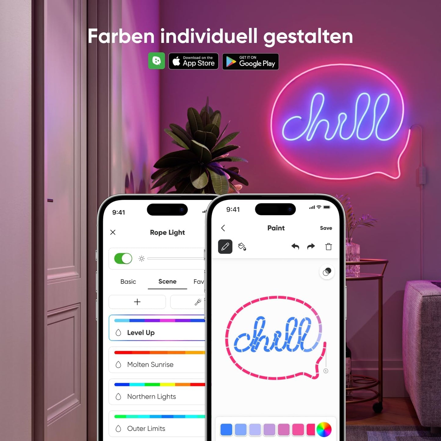 Nanoleaf Matter Neon Rope Streifen 5M, WLAN Biegsamer LED Strip,Sprachsteuerung