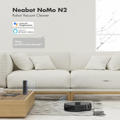 Neabot N2 Lite Saugroboter 3 en 1 Staubsauger 2700 Pa Hinterniserkennung Noir