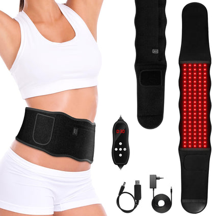 Rotlicht Therapieband für Körper, 660nm & 850nm Infrarotlicht Therapie Gürtel