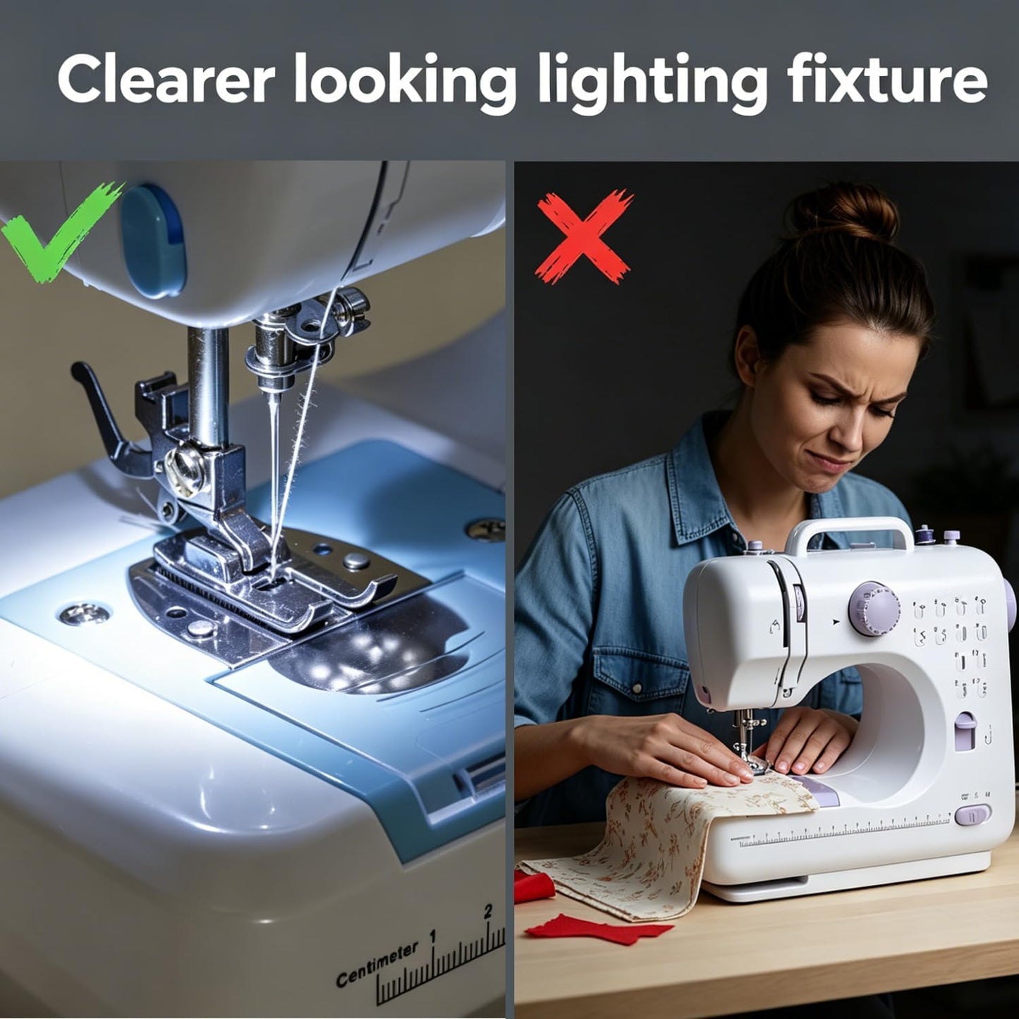 Nähmaschine 505 mit 12 Stichen Doppelfaden, 50 Stück Stoffstück,tragbar,blau