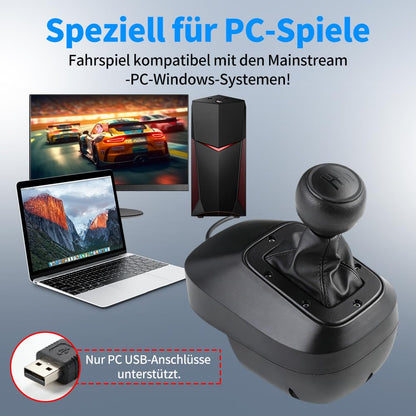 NBCP USB Driving Force Shifters für Rennspiele H Gear Shift für Lenkrad PC