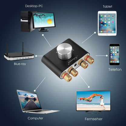 Nobsound Mini Bluetooth 5.0 Digital Power Amplifier HiFi Stereo Verstärker 2.0 Kanal