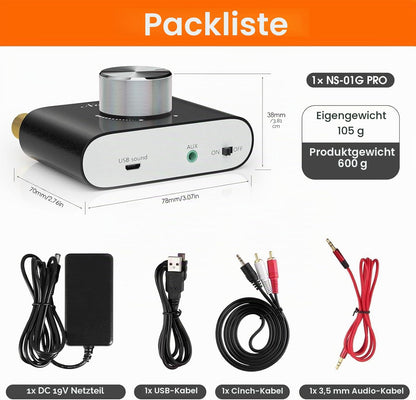 Nobsound Mini Bluetooth 5.0 Digital Power Amplifier HiFi Stereo Verstärker 2.0 Kanal