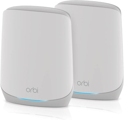 NETGEAR Orbi Tri-Band WiFi 6 Mesh-Netzwerksystem (RBK762S) – Router + 1 Satellit-Repeater