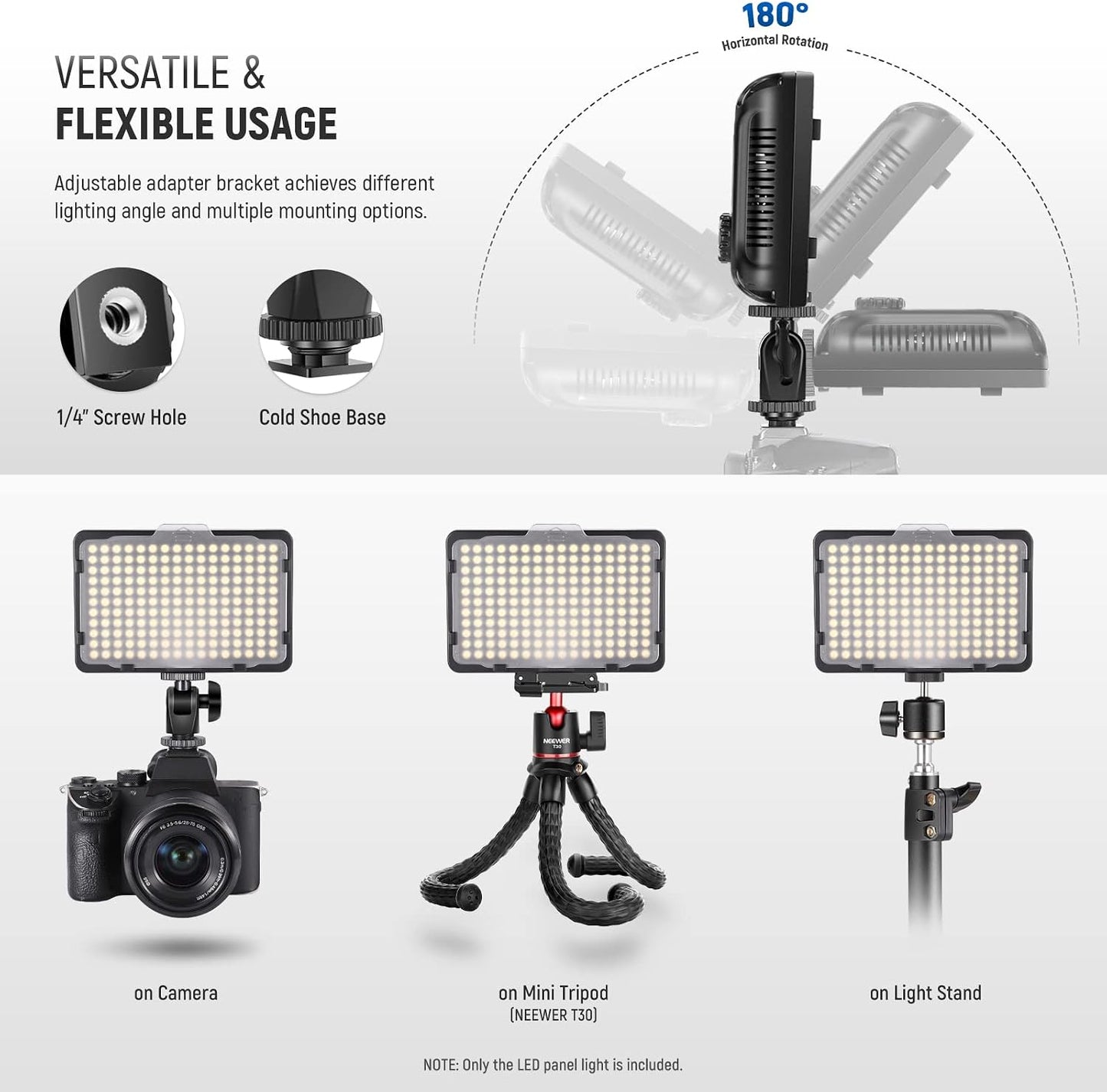 Neewer LED-Video-Beleuchtung 5600 K für Fotostudio ,Kompatibel mit Nikon, Sony / DSLR-Kameras,