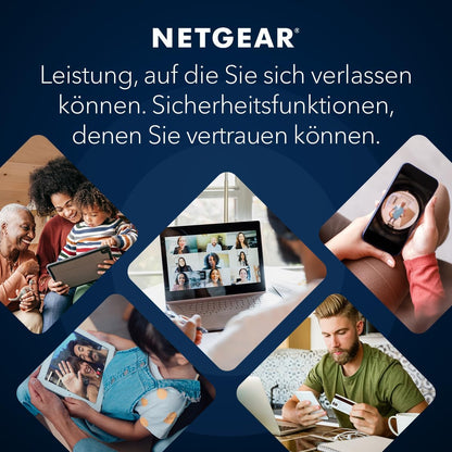 NETGEAR Orbi Tri-Band WiFi 6 Mesh-Netzwerksystem (RBK762S) – Router + 1 Satellit-Repeater