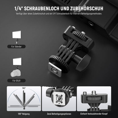 NEEWER 192 LED Panel Videolicht, 20W Flächenleuchte Dimmbar DSLR Kamera 3200-5600K