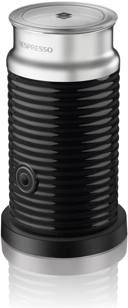 NESPRESSO Aeroccino 3 elektrischer Milchaufschäumer Edelstahl  schwarz 