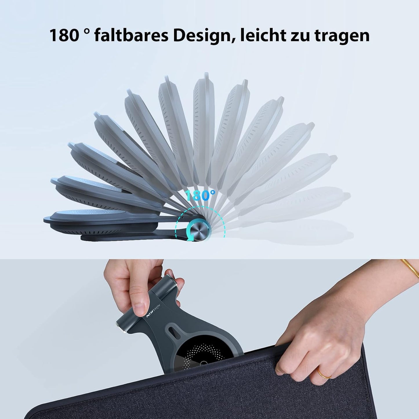 Nillkin MagStand Magsafe Induktive Ladegerät Ständer,Schnelles kabelloses, Grau