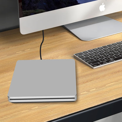 NOLYTH Externes DVD Laufwerk Extern USB für Mac MacBook PC Windows Slot-in
