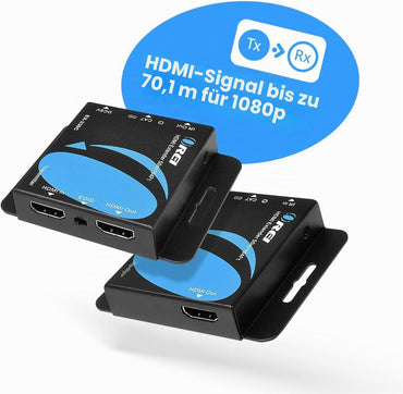 OREI 4K HDMI Over Ethernet CAT6/CAT7 Extender, Extender RJ45 4K @ 30Hz