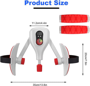 Oberschenkeltrainer, 5 bis 35KG Beckenboden Trainer, Multifunktion Beintrainer mit Intelligenter Zähl