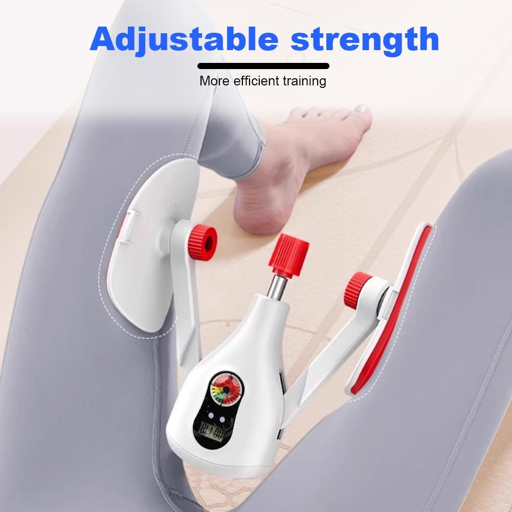 Oberschenkeltrainer, 5 bis 35KG Beckenboden Trainer, Multifunktion Beintrainer mit Intelligenter Zähl