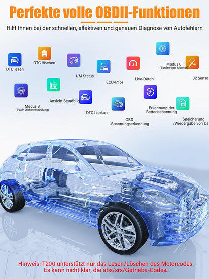 OBD2 Diagnosegerät OBD Auto Diagnose, Universal Auto Auslesegerät,